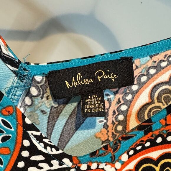 Melissa Paige Turquoise Paisley Camisole - Picture 2 of 7